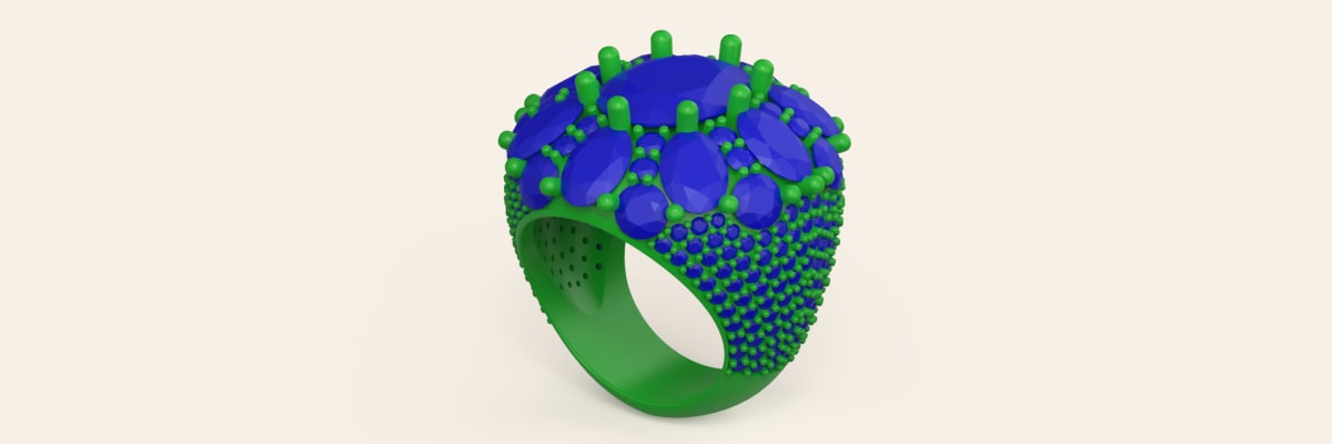 Cluster ring 3D model