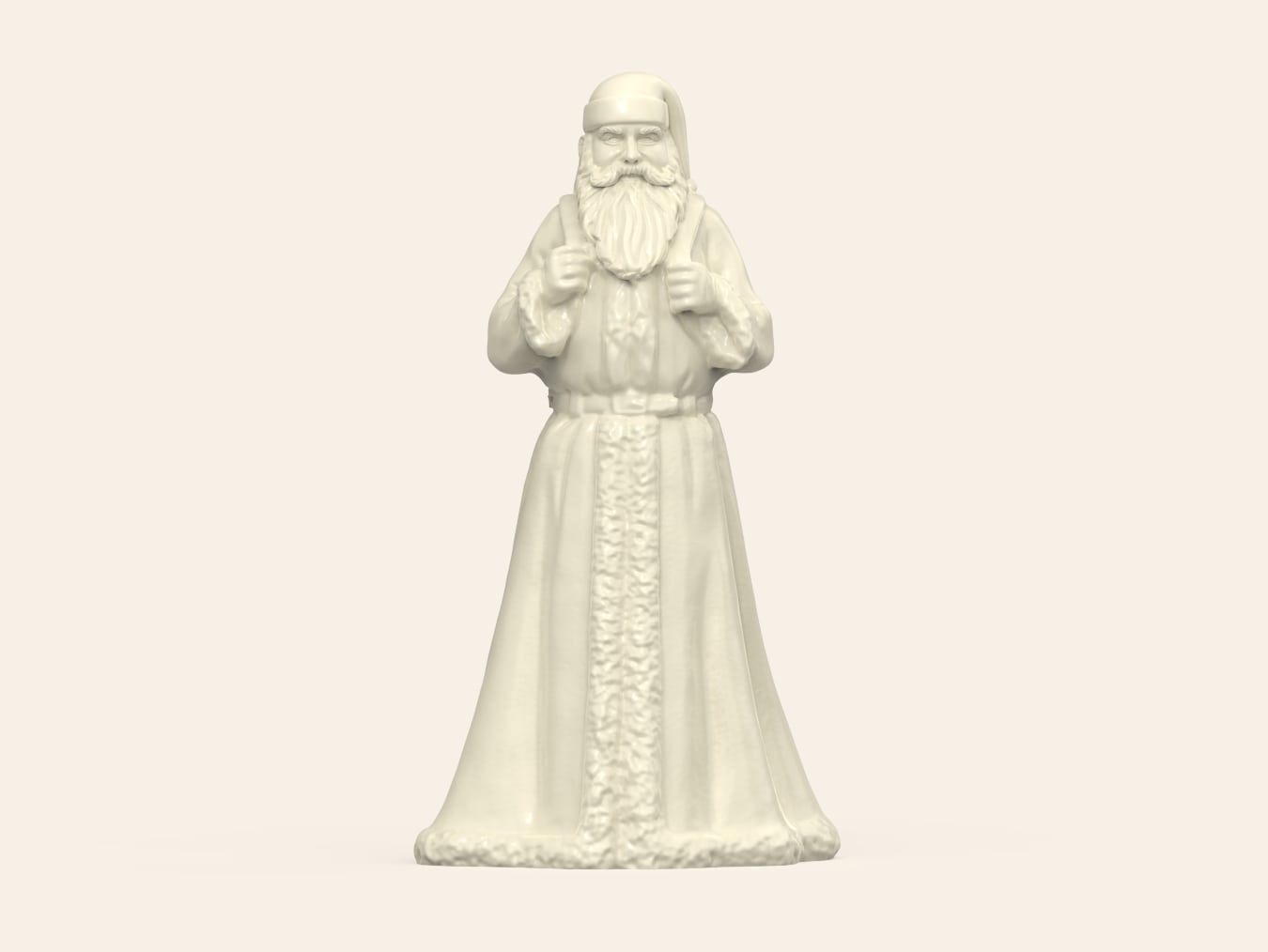 Santa Claus Figure - 3D Sculpted Ornament (ZBrush)
