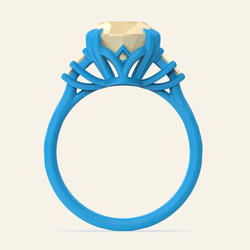 Engagement ring CAD model